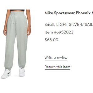 NIKE Phoenix High Waist Fleece Sweatpants